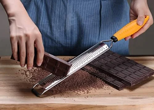 Deiss PRO Lemon Zester & Heavy Duty Cheese Grater & Vegetable Grater - Parmesan Cheese Lemon - Garlic, Nutmeg, Chocolate, Fruits, Vegetables, Ginger