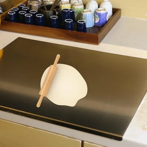 Stainless Steel Cutting Boards for Kitchen, Kneading Cutting Board Mats, Metal Cutting Board for Meat, Fruits, Vegetables, Bread, and Baking Small