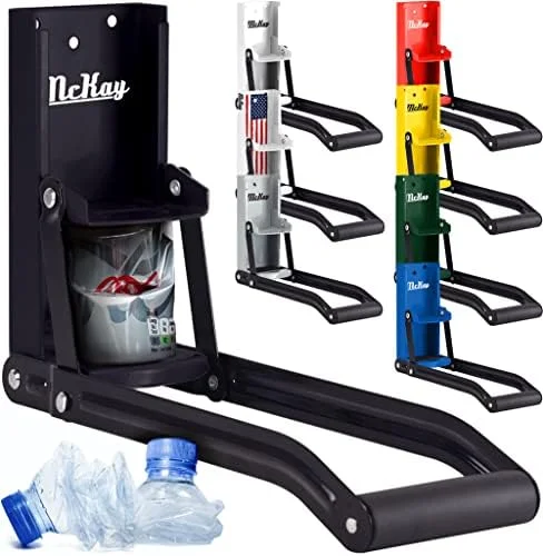 Mckay 16oz Metal Can Crusher - Heavy-Duty Wall-Mounted Smasher for Aluminum Seltzer, Soda, Beer Cans and Bottles for Recycling, Gadgets for Home, also