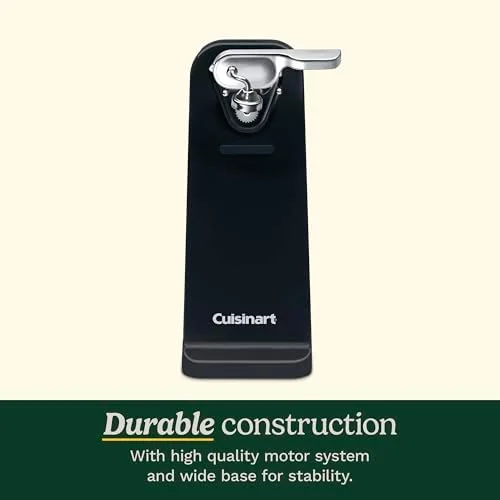 Cuisinart Can Opener with One-Touch Operation - Electric Can Opener for Kitchen Including Magnetic Lid Holder, Automatic Can Opener with Easy Clean