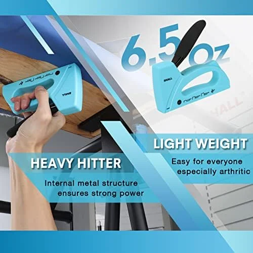 SHALL Light Duty Staple Gun for Wood - Upholstery Staple Gun with 1600pcs JT21 Staples 1/4, 5/16, 3/8 inch and Staple Remover - Fabric Stapler Gun