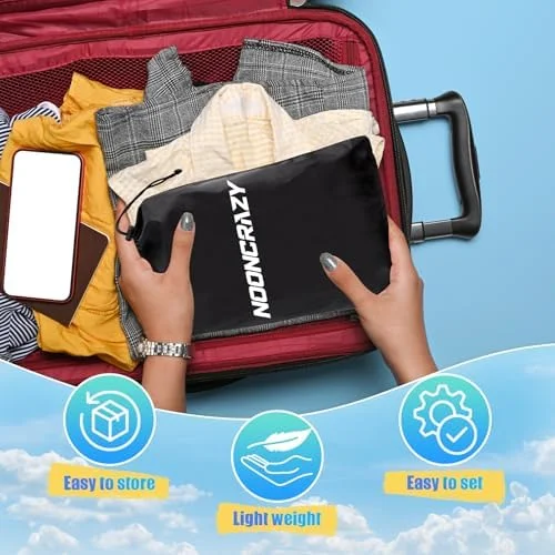Airplane Foot Hammock - No Collapse Foot Rest for Plane Travel with Extended Adjustment Strap, Portable Desk Foot Hammock with Thickened Foam, Foot