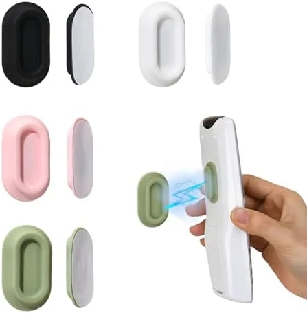 XYOFUN Magnetic Remote Control Holder Wall Mount - 4 Pcs No Drill Self-Adhesive Organizer for Air Conditioner & TV Remotes - Storage Caddy for
