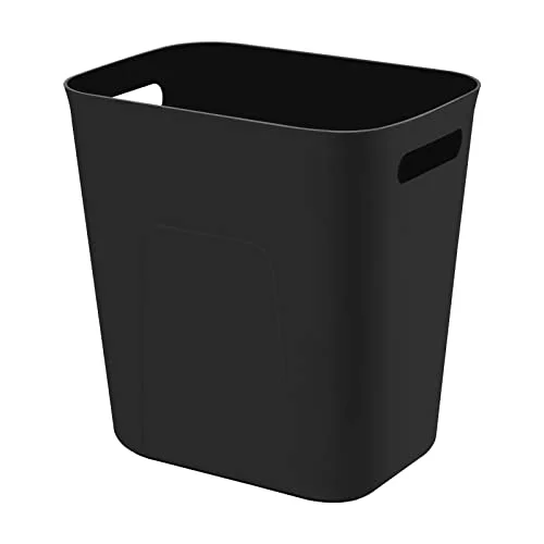 UUJOLY Plastic Small Trash Can Wastebasket - Garbage Container Basket for Bathrooms, Laundry Room, Kitchens, Offices, Kids Rooms, Dorms, 3.5 Gallon