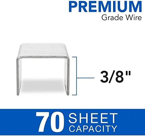 Swingline Staples, Premium High Capacity for Desktop Staplers, 3/8" Length, 125/Strip, 2500/Box, Jam Free, Optima (35550)