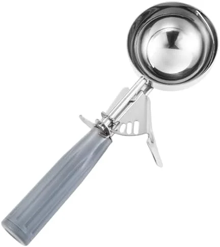 Saebye Portion Scoop - #8 (4 oz) - Disher, Large Ice Cream Scoop with Trigger, Cookie Scoop, Food Scoop, Muffin Scoop - Portion Control - 18/8