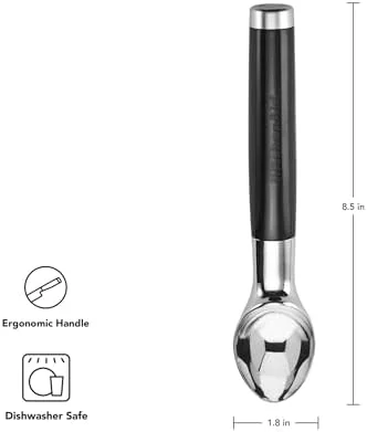 KitchenAid Classic Ice Cream Scoop - 8.6 inches, Black