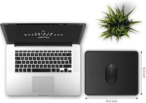 JIKIOU 3 Pack Mouse Pad with Stitched Edge - Comfortable Mouse Pads with Non-Slip Rubber Base, Washable Mousepads Bulk with Comfortable Cloth, Mouse