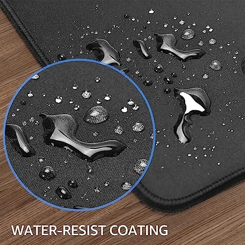 KTRIO Large Gaming Mouse Pad Desk Mat, Superior Micro-Weave Cloth for Precise Mouse Control, Non-Slip Rubber Base, Stitched Edges, Water-Resistant