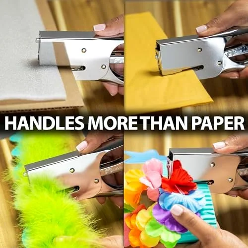 Officemate Classic Plier Stapler Bundle with 10 - 000 Staples, Metal, Silver (97768)