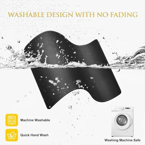 JIKIOU 3 Pack Mouse Pad with Stitched Edge - Comfortable Mouse Pads with Non-Slip Rubber Base, Washable Mousepads Bulk with Comfortable Cloth, Mouse