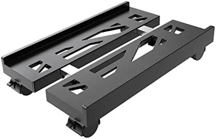 Adjustable Mobile CPU Stand - Ventilated Computer Tower Stand with 4 Caster Wheels Fits Most PC Tower, Under Desk CPU Holder PC Floor Cart Computer