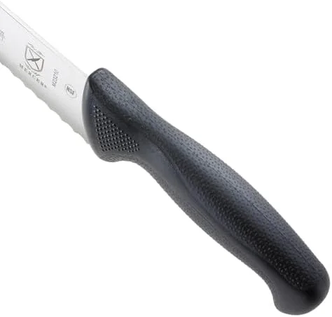 Mercer Culinary M23210 Millennia Black Handle - 10-Inch Wide Wavy Edge, Bread Knife