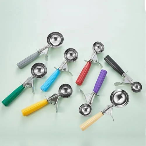 Saebye Portion Scoop - #8 (4 oz) - Disher, Large Ice Cream Scoop with Trigger, Cookie Scoop, Food Scoop, Muffin Scoop - Portion Control - 18/8